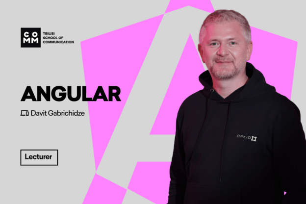 Davit Gabrichidze joined Commschool lecturers' team for the Angular course